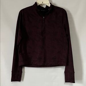 Spyder Women's Dark Maroon Quarter-Zip Sweatshirt